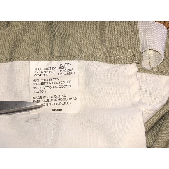 Dickies Men's Twill Slim Straight Work Pants, Khaki, 32x30 - Gentley used MINT - Picture 5 of 5